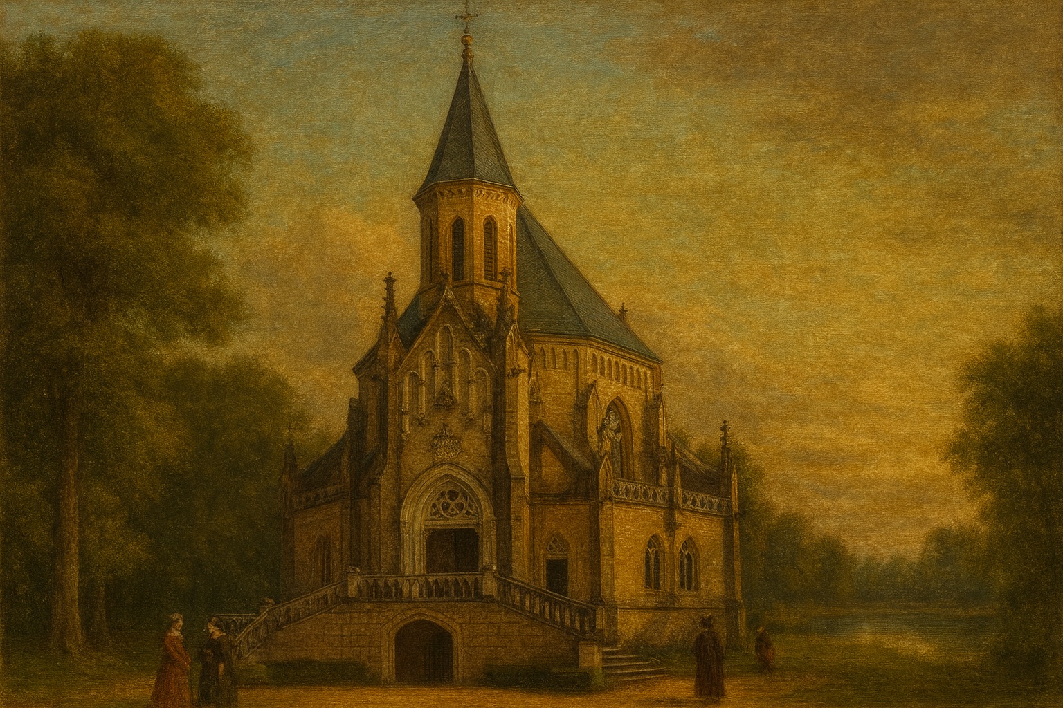 Rodinná hrobka Schwarzenbergů v novogotickém stylu